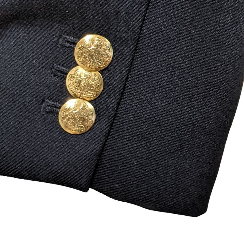 J. CREW Original classic schoolboy navy gold button wool blend 28233 blazer 0 - Picture 10 of 12